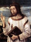 BELLINI, Giovanni Blessing Christ d oil painting on canvas